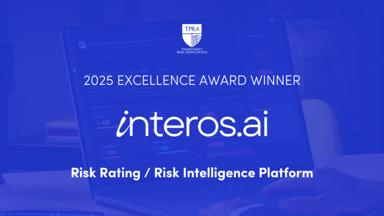 interos.ai Named 2025 Excellence Award Winner for Risk Rating and Risk Intelligence Platform