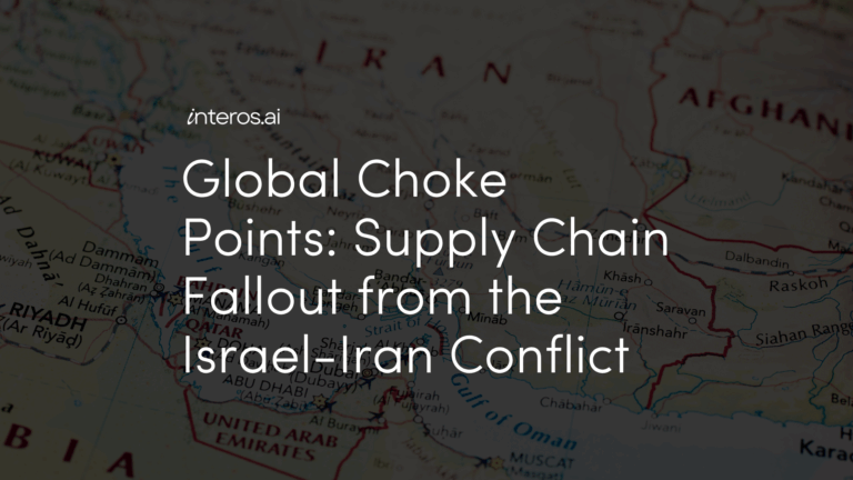 Global Choke Points: Supply Chain Fallout from the Israel-Iran Conflict