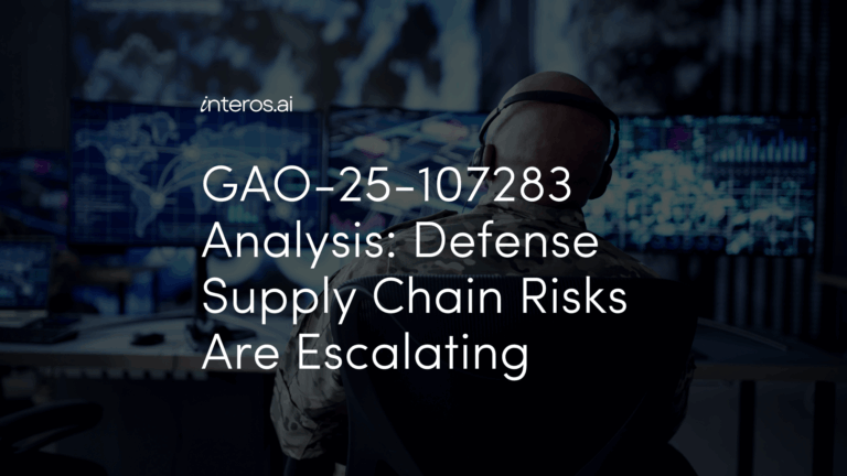 GAO-25-107283 Analysis: Defense Supply Chain Risks Are Escalating