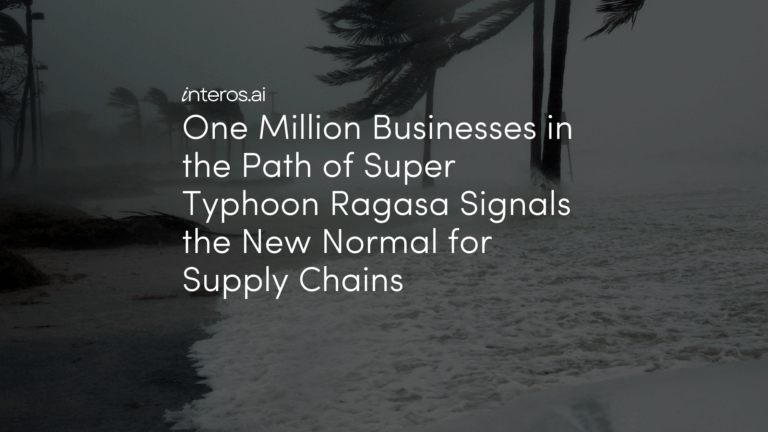 One Million Businesses in the Path of Super Typhoon Ragasa Signals the New Normal for Supply Chains