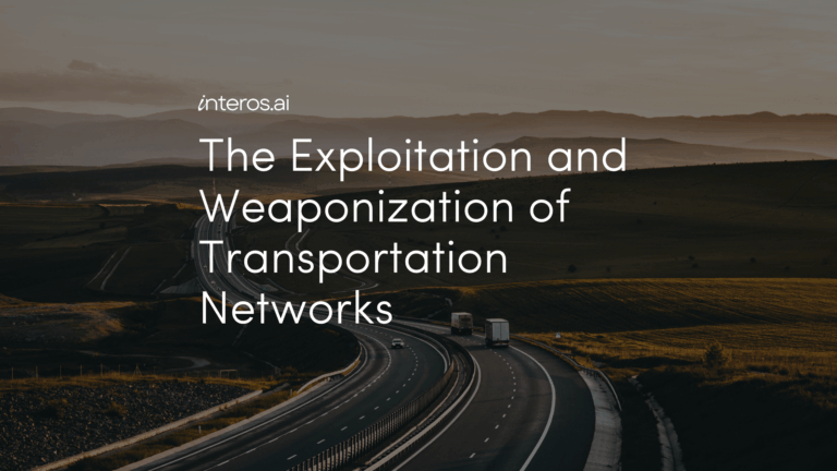 Supply Chain Logistics: The Exploitation and Weaponization of Transportation Networks