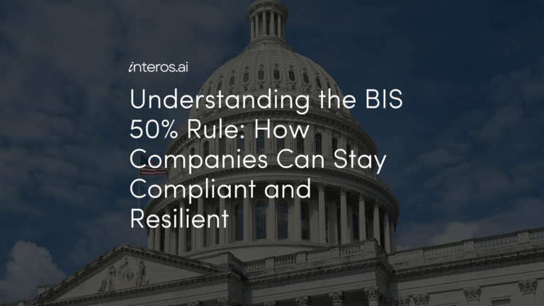 Understanding the BIS 50% Rule: How Companies Can Stay Compliant and Resilient