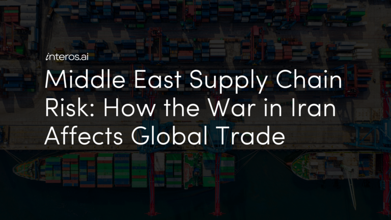 Middle East Supply Chain Risk: How the War in Iran Affects Global Trade